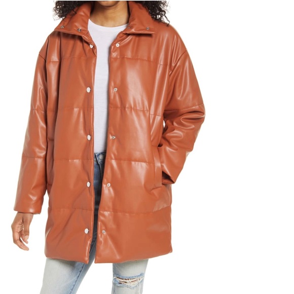 BlankNYC Arden Faux Leather Puffer Coat - Picture 2 of 8